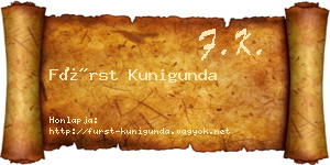 Fürst Kunigunda névjegykártya